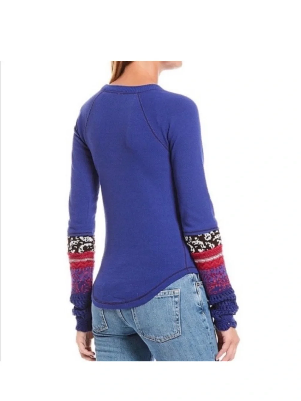 FP IN THE MIX WAFFLE SWEATER Thermal Top SUPER NO A PURPLE